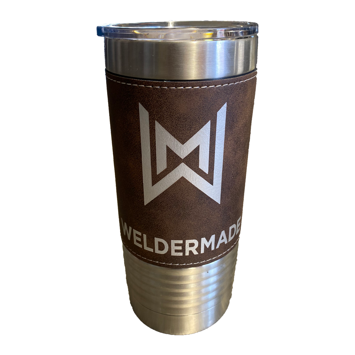 Leather Stainless Steel Tumbler - Ideal for Hot or Cold Beverages